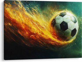 Kép - Focilabda repülés közben (70x50 cm)
