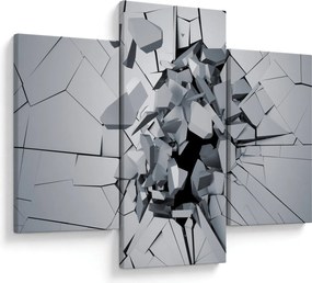 3D absztrakciós kép (90x60 cm)