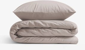 Goldea pamut ágyneműhuzat garnitúra - szürkésbarna 140 x 200 és 70 x 90 cm