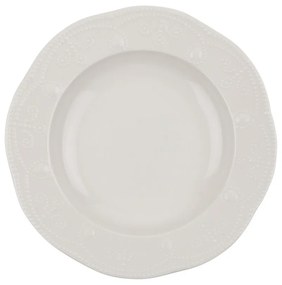 Kutahya Porselen 24 darabos Étkészlet, FLY24Y20014, porcelán, krémszín