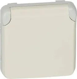 PLEXO55 2P szimpla aljzat Schuko Ecru 16A-250V~ Legrand 069640