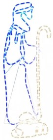 karácsonyi pásztor és bárány figura 168 LED-del 102,5 x 35 cm