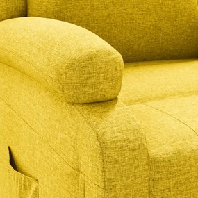 sárga szövet dönthető elektromos fotel
