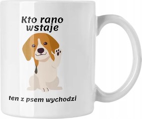 Kávés bögre Beagle kutyával Vicces Ajándék