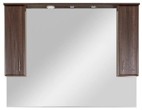 Bianco 130 fürdőszoba bútor felsőszekrény Aida dió