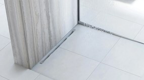 Lejtéskialakító szegély épített zuhanyhoz 120cm Brush nickel