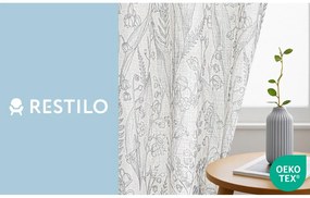 Világosszürke függöny 135x250 cm Selvetia – Restilo