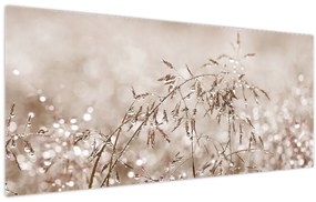 Kép - rét barna árnyalatokban (120x50 cm)