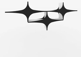 Fali polc Susen 3 - Black