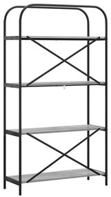 Könyvespolc Szürke sonoma 80 x 30 x 146 cm Faanyag