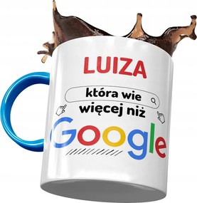 Kék Bögre Lujza Feleség Barátnő Ajándék Nyomtatott Fotóval