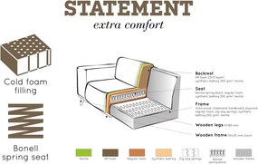 Barna bőrutánzat sarokkanapé (bal oldali-L alakú) Statement – WOOOD