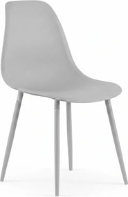 Étkezőszék OSAKA műanyag, világosszürke