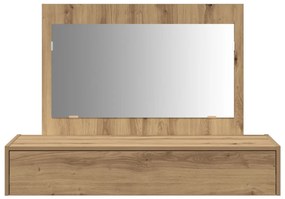 fali öltözködőasztal Kézműves Tölgy 100x40x70 cm