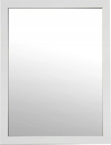 Fürdőszobai Tükör Téglalap Alakú Klasszikus Fali Fehér Keret 34 x 44 cm