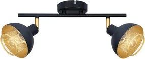 Mennyezeti Lámpa Fekete Savio ITALUX-SPL-27357-2-BK-GD