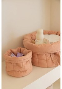 Világos rózsaszín textil gyerek tárolódoboz szett 2 db-os ø 30x20 cm Bambie Vintage Nude – Lorena Canals