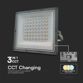 LED Reflektor LED/50W/230V IP65 3000/4000/6500K szürke
