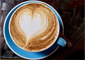 Kép - Latte Art (üvegen) (70x50 cm)