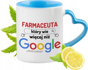 Gyógyszerészeknek Kék Bögre Szív Alakú Füllel Ajándék