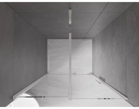 Mexen Velar, nyitható tolóajtó 120x200 cm, 8mm átlátszó üveg, króm profil, 871-120-000-01-01