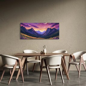 Kép - Lila táj (120x50 cm)
