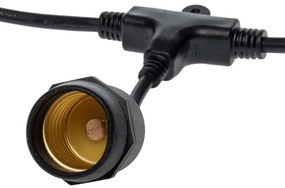 Kültéri dekoratív lánc GIRLAND 10xE27/15W/230V 10m IP44