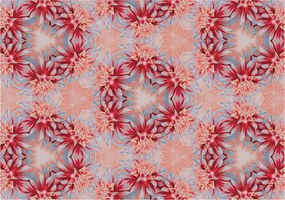 Fotótapéta Georginia virágok barack kör mintás 300x210 +ragasztó