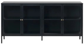 Fekete fém tálalószekrény 170x85 cm Carmel – Unique Furniture