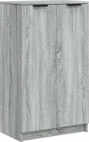 vidaXL szürke sonoma színű szerelt fa cipősszekrény 59 x 35 x 100 cm