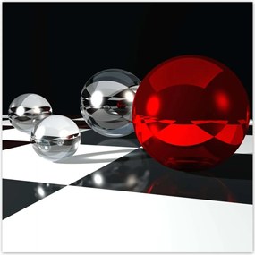 Poszterek 30x30 Golyók a rácson