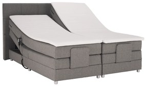 Elektromos állítható ágy, boxspring, szürke, 160x200, MURKO NEW