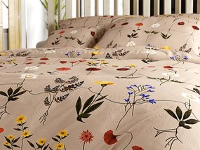 HERBAR bézs mikroplüss ágyneműhuzat Ágyneműhuzat mérete: 70 x 90 cm | 140 x 200 cm