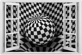 Poszterek 60x40 Absztrakt fekete-fehér