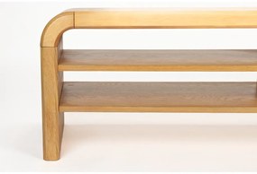 Natúr színű TV-állvány tölgyfa dekorral 160x45x40 cm Brave – Zuiver