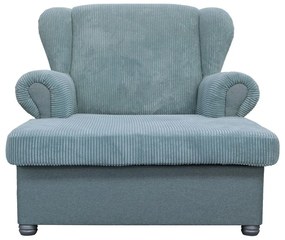 Szürkéskék kordbársony heverő Lord – Ropez