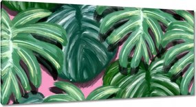 Vászonkép 115x55 Monstera Levelek levél