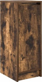vidaXL füstös tölgy színű szerelt fa cipőszekrény 29,5x34x76 cm