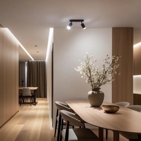 Brilagi - Fürdőszobai spotlámpa SELE 2xGU10/30W/230V IP44 fekete