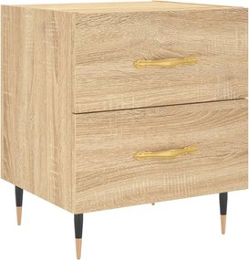 vidaXL sonoma tölgy színű szerelt fa éjjeliszekrény 40 x 35 x 47,5 cm