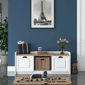 Pilo White and Walnut cipősszekrény