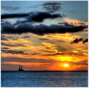 Poszterek 30x30 Lenyugvó nap