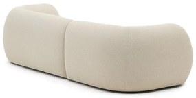 Krémszínű zsenília sarokkanapé (jobb oldali-heverő résszel) Martina – Kave Home