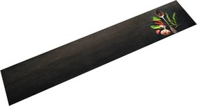 vidaXL mosható fűszermintás bársony konyhaszőnyeg 60 x 300 cm