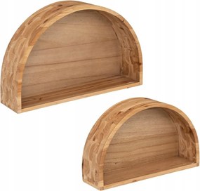 2 Db-os Polc Szett Maude Fából, eredeti forma