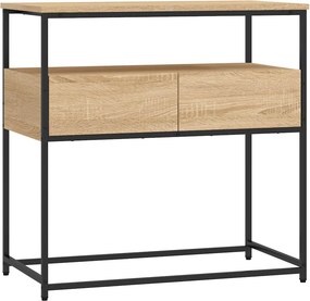 vidaXL sonoma tölgyfa konzolasztal 75 x 40 x 75 cm