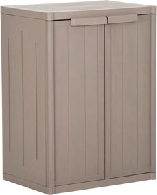 vidaXL barna PP fahatású kerti tárolószekrény 65 x 45 x 88 cm