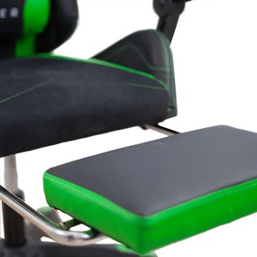 Master GM2-GN-L kényelmes főnöki gamer szék forgószék lábtartóval