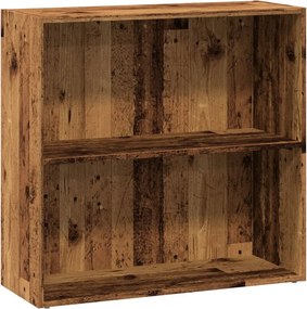 vidaXL antik fa színű szerelt fa könyvespolc 80 x 30 x 77 cm