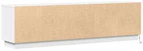 TV szekrény LED világítással Fehér 180x38x49 cm Mérnöki Fa